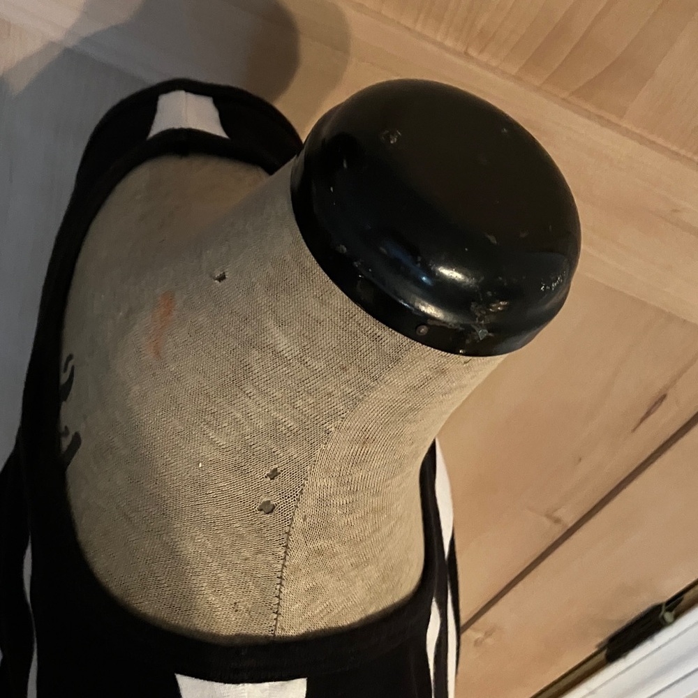 Talbots Black and White size L Striped Short Sleeve 100% cotton top. - Picture 8 of 8